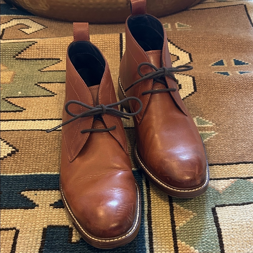 Cole Haan Brown Leather Chukka Boots